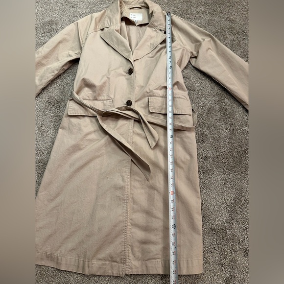 a new day Classic Beige Trench Coat Women’s Size Medium - Picture 2 of 5